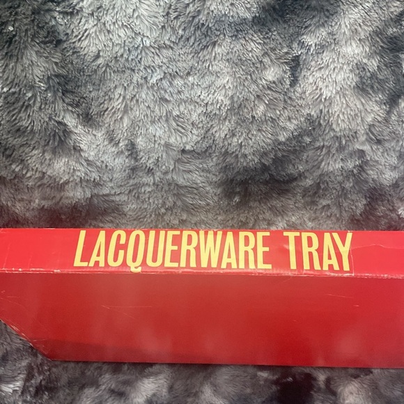 Vintage Lacquerware Tray - Red and White with cute coupon book - Picture 11 of 16